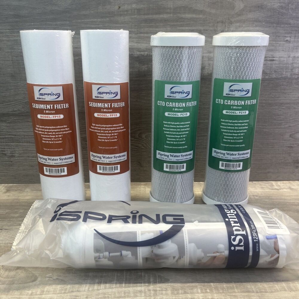 iSpring FC15 FP15 Replacement Water Filter Cartridge System Lot 5